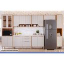 Ver imagem 2 de Tampo para Balcão Cozinha Celeste 80cm sem Porta sem Gavetas em MDF Branco MGM
