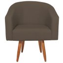 Ver imagem 6 de Kit 02 Poltronas Decorativas Sala de Estar Recepção Luiza Pés Palito Suede - Doce Sonho Móveis KIT 2