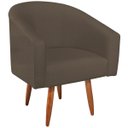 Ver imagem 5 de Kit 02 Poltronas Decorativas Sala de Estar Recepção Luiza Pés Palito Suede - Doce Sonho Móveis KIT 2