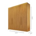 Ver imagem 4 de Guarda Roupa Solteiro 4 Portas Ripadas Potente - Móveis Europa