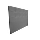 Ver imagem 2 de Cabeceira De Cama Box Luiza Casal 140cm X 106cm Suede Cinza Mz Decor