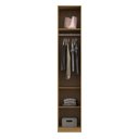 Ver imagem 4 de Closet Modulado sem Portas com Prateleiras/cabideiros 45cm Altezza Belmax:freijó