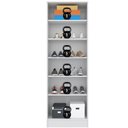Ver imagem 2 de Sapateira Armário Multiuso Gold 2 Portas 6 Prateleiras 61cm MDF-MDP Branco Demóbile