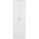 Ver imagem 1 de Sapateira Armário Multiuso Gold 2 Portas 6 Prateleiras 61cm MDF-MDP Branco Demóbile