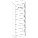 Ver imagem 5 de Sapateira Armário Multiuso Gold 2 Portas 6 Prateleiras 61cm MDF-MDP Branco Demóbile