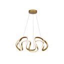 Ver imagem 1 de Pendente Moderno Dourado 58cm Led 48w 3000k Bivolt 14546-pl