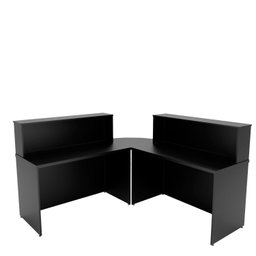 Balcão Atendimento De Canto Em L Recepção Consultório 120x60cm - 3