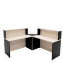 Ver imagem 3 de Balcão Atendimento De Canto Em L Recepção Consultório 120x60cm