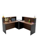 Ver imagem 4 de Balcão Atendimento De Canto Em L Recepção Consultório 120x60cm