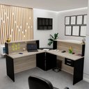 Ver imagem 1 de Balcão Atendimento de Canto para Recepção 2 Gavetas