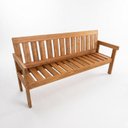 Ver imagem 2 de Banco de Jardim 190cm Madeira Maciça 4 Lugares Yescasa