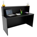 Ver imagem 5 de Balcão Atendimento Recepção Consultório 140x60cm Preto