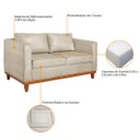 Ver imagem 6 de Kit Sofá 3 Lugares e 2 Poltronas Europa 180 cm Estilo Conforto e Elegância Corano - Doce Sonho Móvei