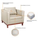 Ver imagem 7 de Kit Sofá 3 Lugares e 2 Poltronas Europa 180 cm Estilo Conforto e Elegância Corano - Doce Sonho Móvei