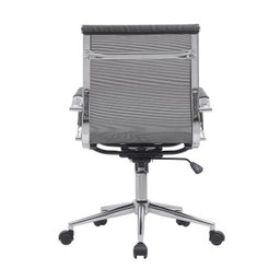 Kit 6 Cadeiras de Escritório Diretor Eames em Tela - Cinza - 6
