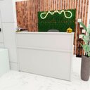 Ver imagem 4 de Balcão Atendimento Recepção Consultório 140x60cm Branco