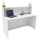 Ver imagem 5 de Balcão Atendimento Recepção Consultório 140x60cm Branco