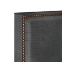 Ver imagem 4 de Cabeceira Cama Box Solteiro 100 Cm Linho Cinza Escuro