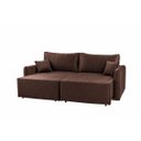 Ver imagem 4 de Sofa Cama 3 Lugares 2,00 m Pé de Madeira Los Angeles:Marrom/Veludo