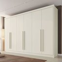 Ver imagem 1 de Guarda-roupa Casal Alba Plus 6 Portas 4 Gavetas 100% Mdf - Mademarcs