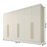 Guarda-roupa Casal Alba Plus 6 Portas 4 Gavetas 100% Mdf - Mademarcs - 4