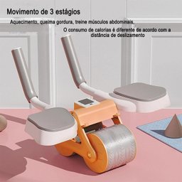 Rolo Abdominal Exercicio Cotovelo Costas Ombros Braços Prancha Musculaçao Academia Atividade Fisica  - 4