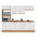 Ver imagem 5 de Cozinha Pérola 5 Peças com Rodapé e Tampo Branco/Freijó Yescasa