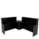 Ver imagem 3 de Balcão Atendimento de Canto em L Recepção Consultório 140x60cm