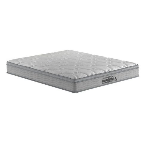 Colchão Casal Espuma D40-20 Guarda Costas Premium Hiper Firme Euro Pillow Gray (138x188x22) -