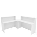 Ver imagem 3 de Balcão Atendimento de Canto em L Recepção Consultório 140x60cm