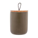 Ver imagem 1 de Pote de Cerâmica Hermético com Tampa de Bambu Verde 12,5cm - Lyor