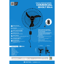 Ver imagem 6 de Ventilador de Parede New 60cm 147w 3 Pás Pr Bivolt - Ventisol