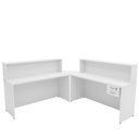 Ver imagem 4 de Balcão Atendimento de Canto para Recepção 2 Gavetas