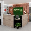 Ver imagem 2 de Balcão Atendimento de Canto para Recepção 2 Gavetas