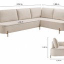 Ver imagem 2 de Sofá de Canto com Chaise Londres Branco