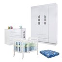 Ver imagem 1 de Quarto de Bebê Lívia com Berço Lila Branco Brilho com Colchão Ortobom Physical - Phoenix