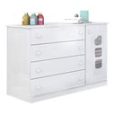 Ver mais imagens de Quarto de Bebê Lívia com Berço Lila Branco Brilho com Colchão Ortobom Physical - Phoenix