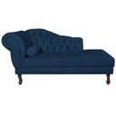 Ver imagem 4 de Diva Recamier Dora 130cm Lado Direito Azul Marinho