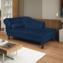 Ver imagem 1 de Diva Recamier Dora 130cm Lado Direito Azul Marinho