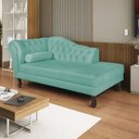 Ver imagem 1 de Diva Recamier Dora 130cm Lado Direito Azul Tiffany