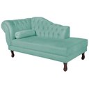 Ver imagem 2 de Diva Recamier Dora 130cm Lado Direito Azul Tiffany