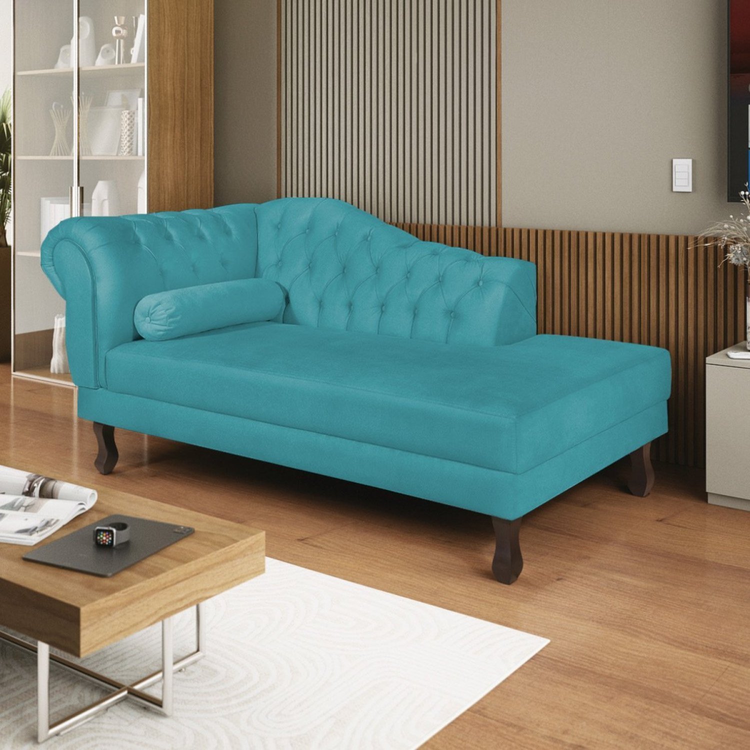 Diva Recamier Dora 130cm Lado Direito Suede - 1