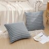 Kit 2 Capas P/ Almofada em Pelucia Wave Soft - 43x43 Cm Cinza - 4