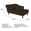 Ver imagem 3 de Diva Recamier Dora 130cm Lado Direito Marrom