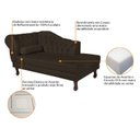 Ver imagem 6 de Diva Recamier Dora 130cm Lado Direito Marrom