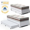 Cama Box com Colchão de Molas Ensacadas Anjos Classic + Auxiliar de Espuma Unique Solteiro 88cm - 3