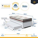 Ver imagem 6 de Cama Box com Colchão de Molas Ensacadas Anjos Classic + Auxiliar de Espuma Unique Solteiro 88cm
