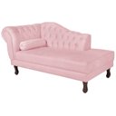 Ver imagem 2 de Diva Recamier Dora 130cm Lado Direito Rosa Bebê