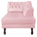 Ver imagem 5 de Diva Recamier Dora 130cm Lado Direito Rosa Bebê