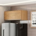 Ver imagem 2 de Armário Aéreo Cozinha Paris 1 Porta Basculante 80cm Menu Móveis Freijó